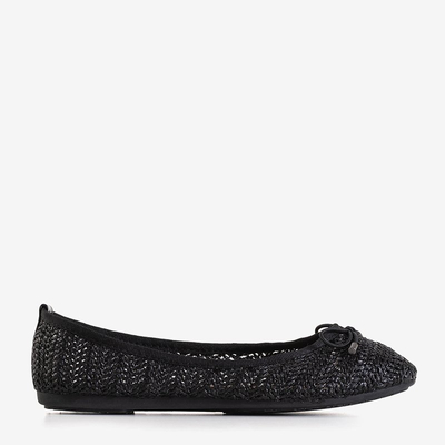 Royalfashion damskie plecione balerinki Wewo