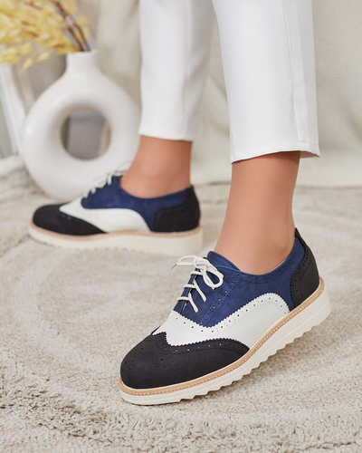 Royalfashion Ženski polpravi čevlji z vezalkami Novlas