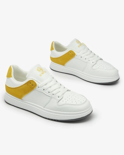Royalfashion Mustard white ženski športni copati Elevace