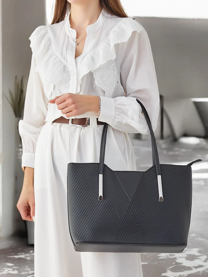 Royalfashion Dvojna ženska torba z embossingom