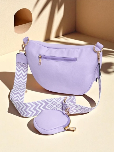 Royalfashion Polkrožna majhna ženska torbica iz eko usnja Velia Cuve