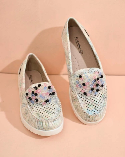 Royalfashion Women's beaded openwork mokasini Namis