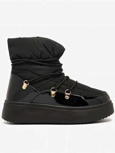 Royalfashion Ženski snežni škornji v črni barvi Dabenda