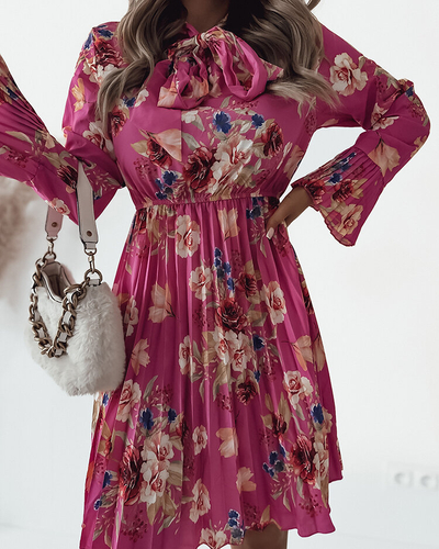 Royalfashion Ženska cvetlična mini obleka