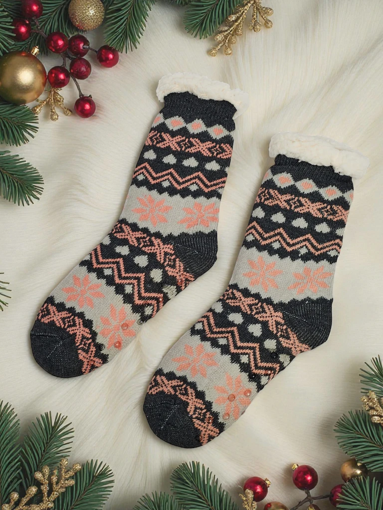 Ogrete praznične ženske nogavice WinterJoy
