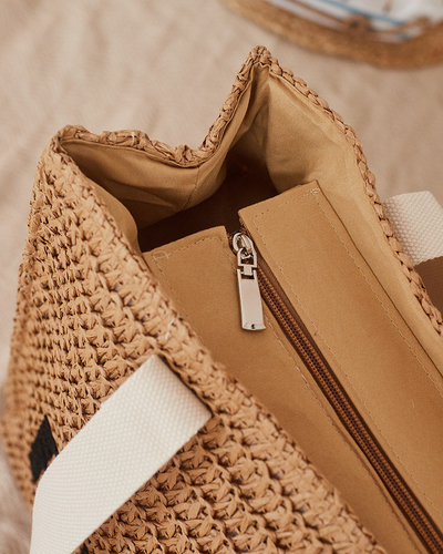 Royalfashion Velika ženska slamnata torbica