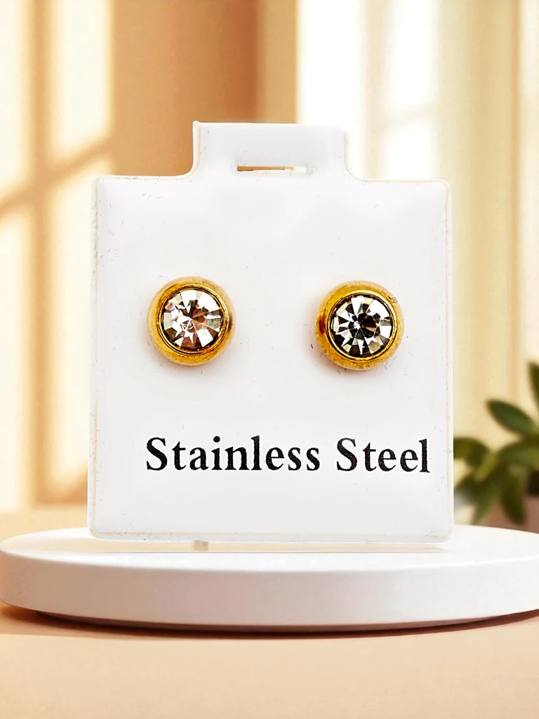 Royalfashion Ženski obročasti uhani s kubičnim cirkonijem