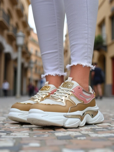 Ženski superge Royalfashion na debelejši podplati Lesalli