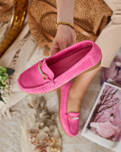 Royalfashion Ženski mokasini eko iz semiša Ewo