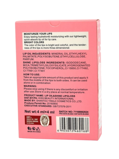 Sijaj z bleščicami in brezbarven sijaj 2-v-1 Ruby Woo