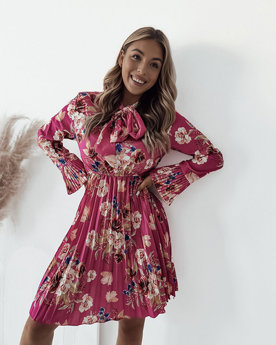 Royalfashion Ženska cvetlična mini obleka