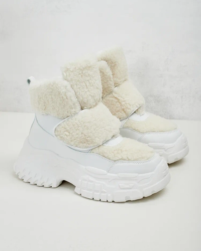 Royalfashion Ženski snežni škornji z ovčjo kožo Segulla