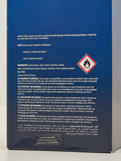 Navdihnjen eau de parfum za moške AQUATIC BLUE