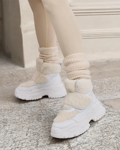 Royalfashion Ženski snežni škornji z ovčjo kožo Segulla