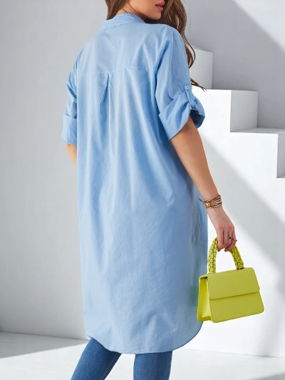 Royalfashion Bombaž Dolga Ženska Oversize Srajca