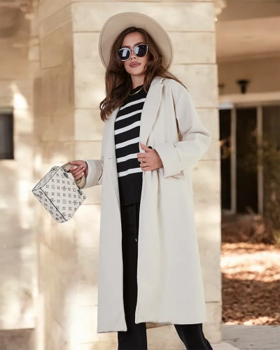 Royalfashion Dolg ženski plašč