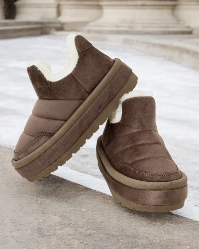 Royalfashion Ženski kratki škornji Zoeno a'la snow boots