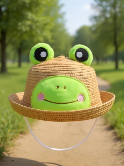 Royalfashion Otroški slamnik Froggy senčnik