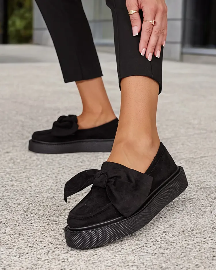 Royalfashion Ženski polpravi čevlji z lokom Eriz