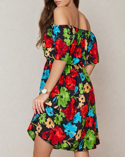 Royalfashion Vzorčena ženska mini obleka a'la hiszpanka