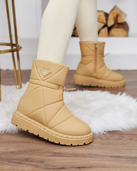 Royalfashion Camel Ženski škornji a'la snežni škornji Oterika
