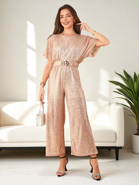 Royalfashion Duga ženska kombinezon s čipkom
