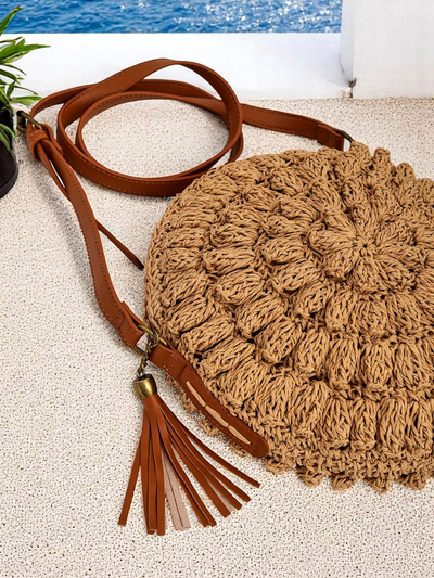 Royalfashion Mala slamnata ženska torbica Solea Mini