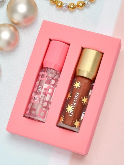 2-v-1 sijaj za ustnice z bleščicami in brezbarven sijaj za ustnice Soft Blush