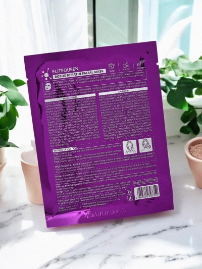Botox&Keratin Sheet Mask – vlaži in zmanjšuje gube