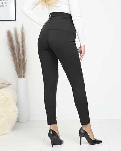 Royalfashion Czarne damskie legginsy  PLUS SIZE