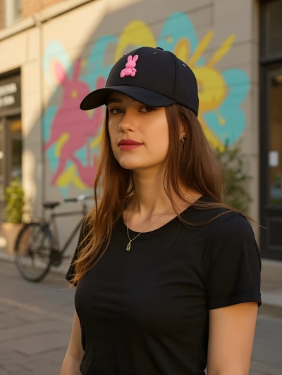 Royalfashion Kapa s šik zajčjim našitkom