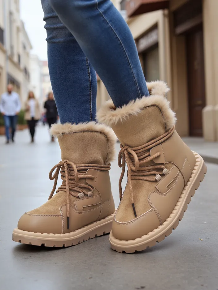 Royalfashion Ženske vezene snežne čevlje Viovi