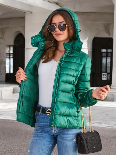 Royalfashion Ženska osivljena zimska jakna