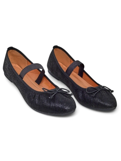 Royalfashion Svetle balerinke za ženske z mašnjo in elastičnim trakom Safte