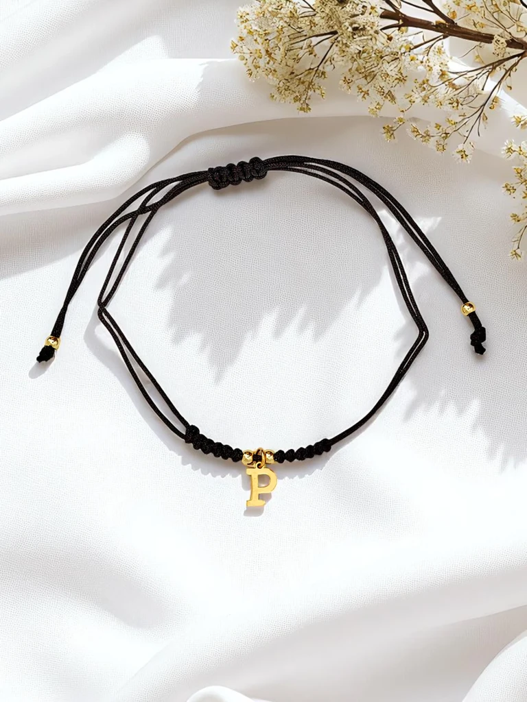 Ženska zapestnica s črko P Petit Charm