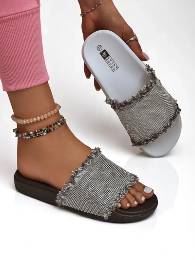 Royalfashion Ženski natikači na ravni podlogi SparkleWalk