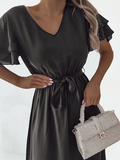 Royalfashion Ženska preprosta midi obleka