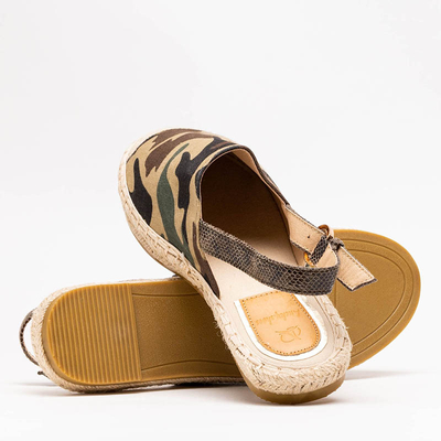 Royalfashion Espadryle z odkrytą piętą w moro Daisy