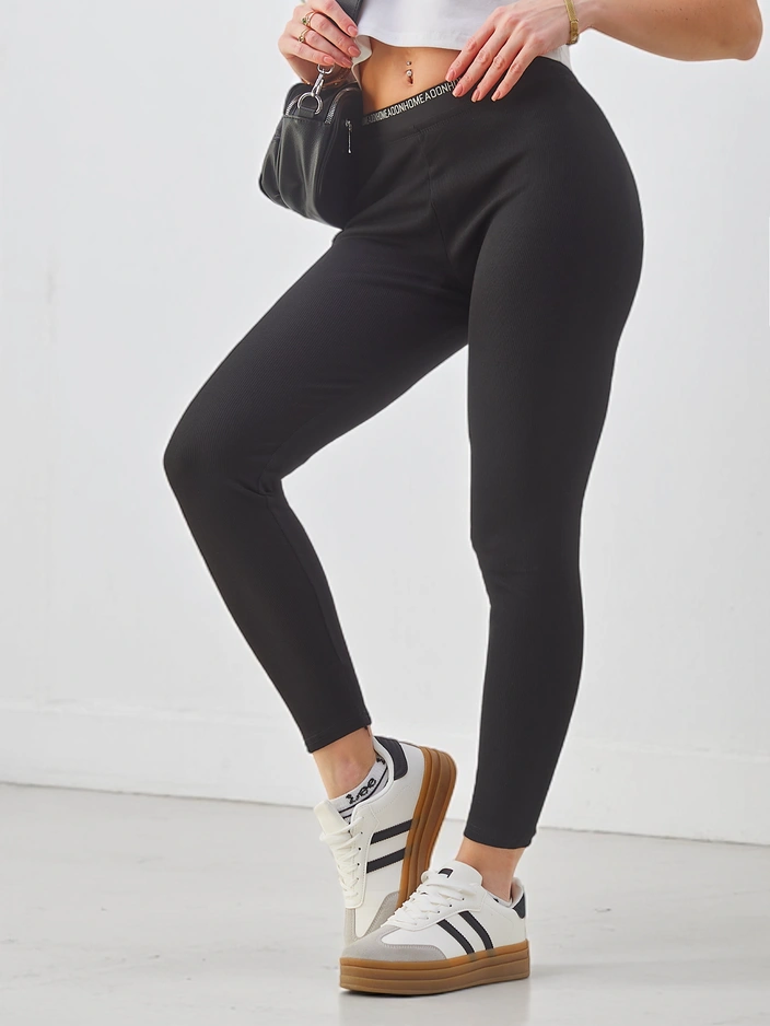 Royalfashion Ženske hlače iz rebrastega bombaža