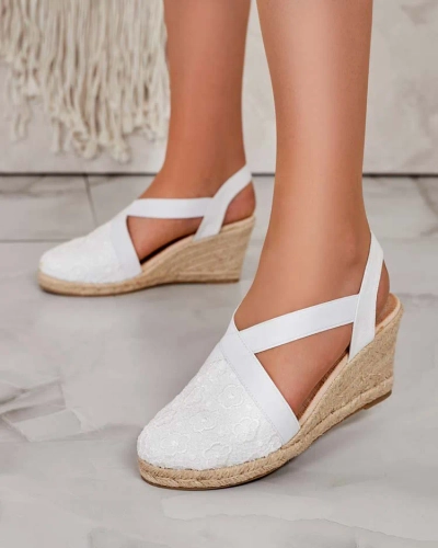 Royalfashion Ženske espadrile Oleqa na peti