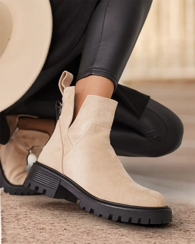 Royalfashion Ženski škornji Gorgie z izrezom