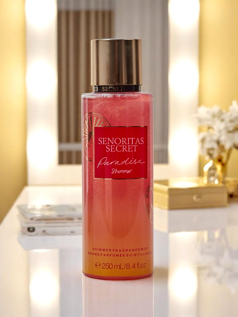 Senoritas Secret Body Mist Paradise Shimmer z bleščicami