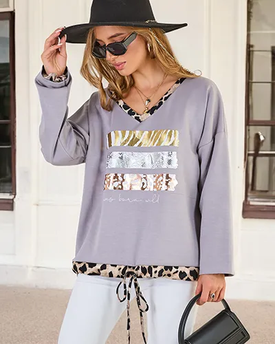Royalfashion Ženska bluza s potiskom
