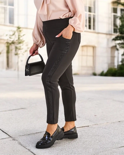 Royalfashion Topli ženski treggings VEČA VELIČINA
