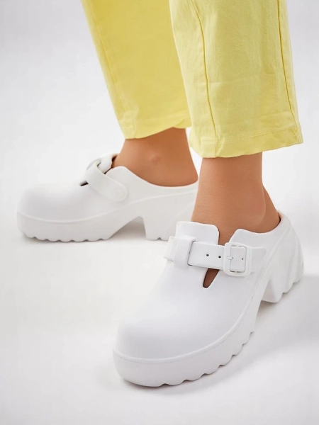Royalfashion Ženske gumijaste sandale na peto Voxones