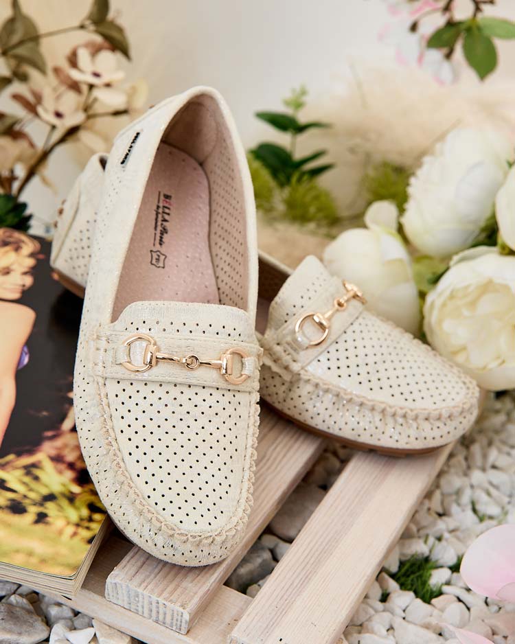 Royalfashion Ženski ažurasti mokasini Mill