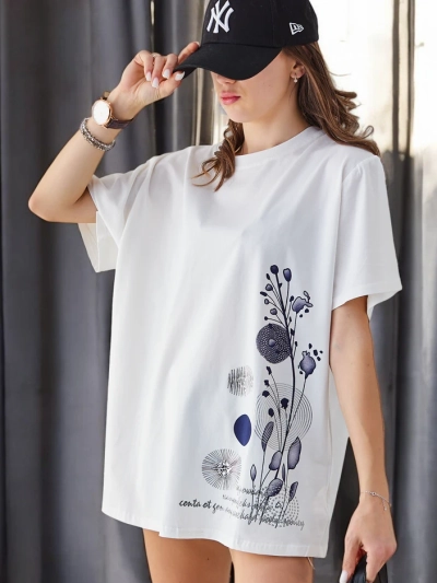 Royalfashion Ženska bombažna majica s potiskom