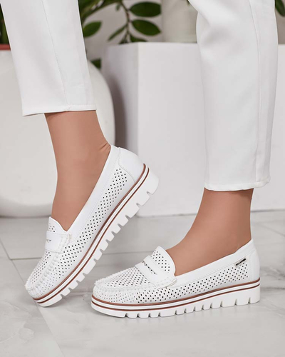 Royalfashion Azurni ženski mokasini Leteller