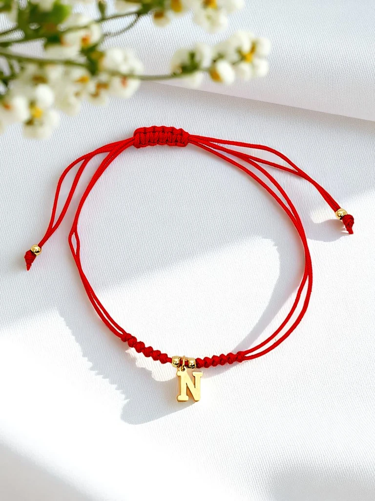 Ženska zapestnica s črko N
