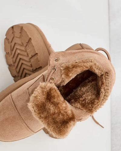 Royalfashion Ženski škornji Woruces z vezalkami